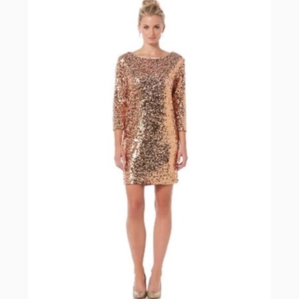 Gold Sequin Dress - Size 10